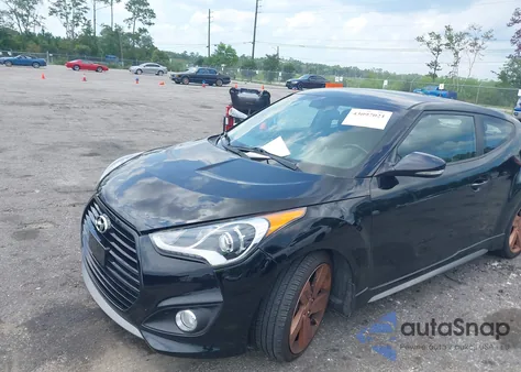 2015 Hyundai Veloster Turbo из США, поврежденный, VIN KMHTC6AEXFU242096
